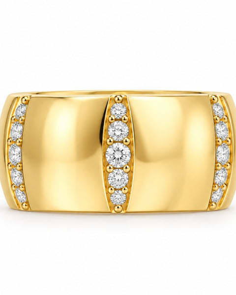 Barrel Gemstone Statement Ring