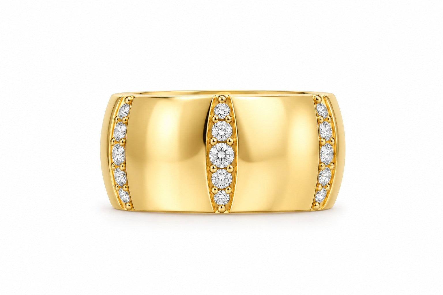 Barrel Gemstone Statement Ring