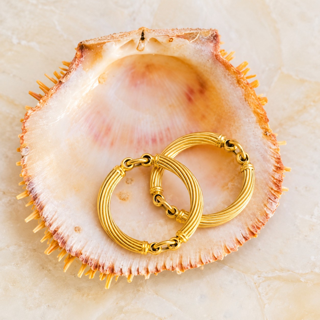 14K Gold Hansen Link Ring