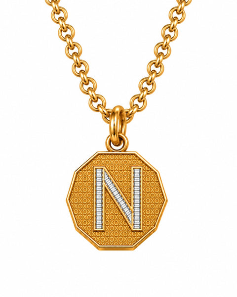 Initial Charm Octogan — N