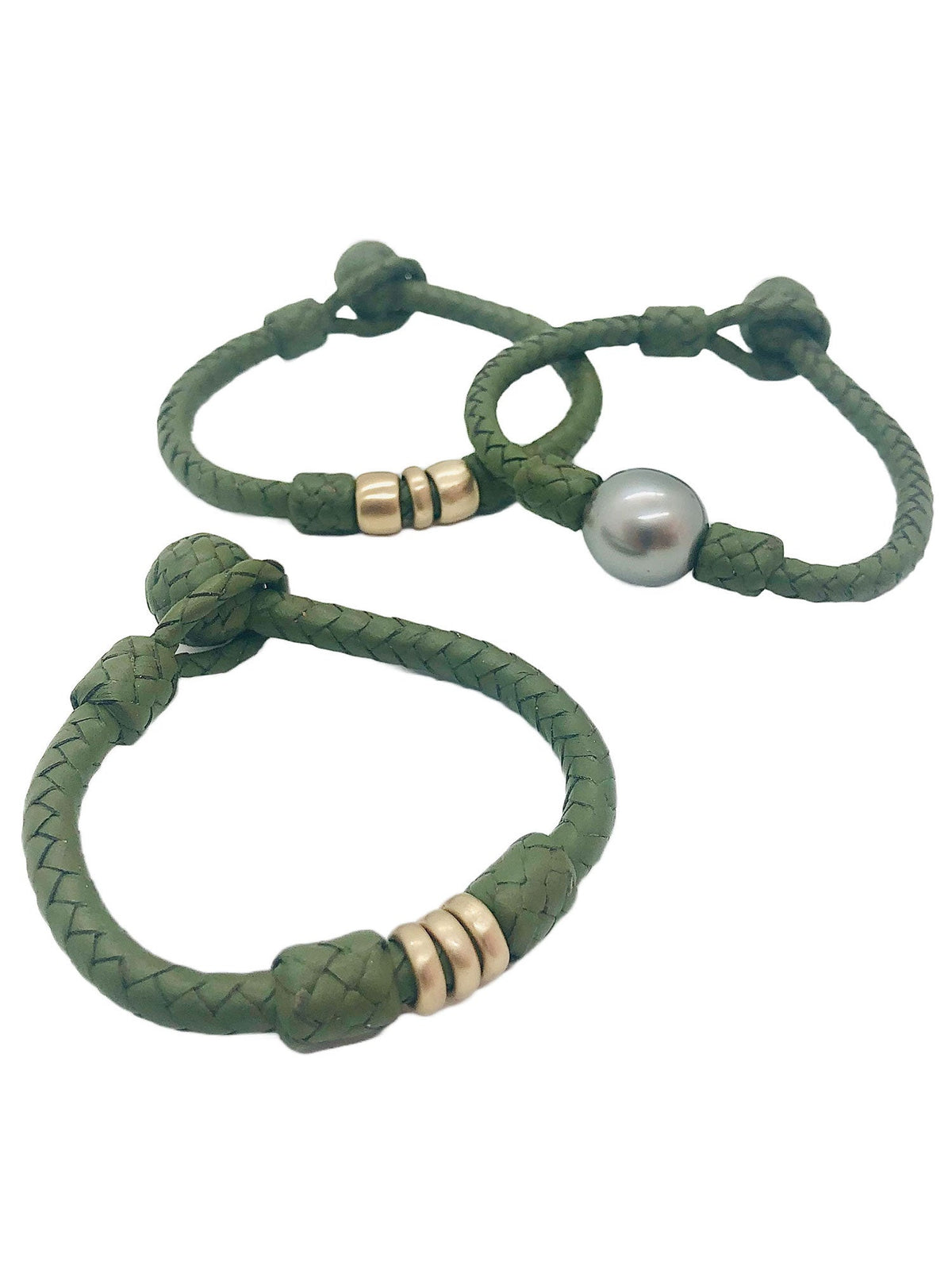 Palmetto 14K Gold Bracelet - detail