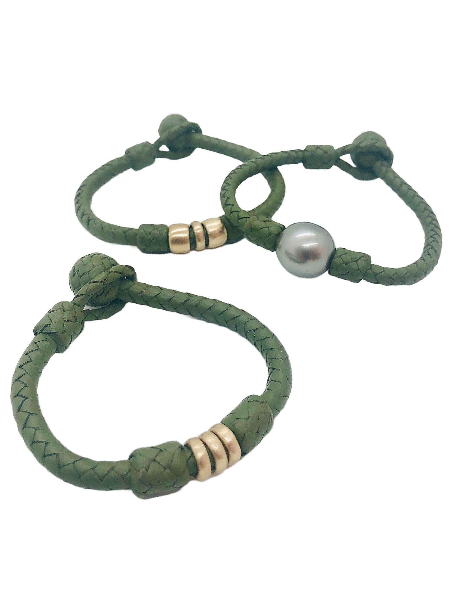 Palmetto 14K Gold Bracelet - detail